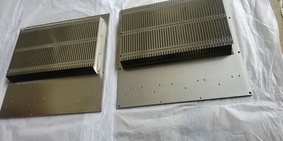Silver Anodizing CNC Machining Heatsink Fold Fin Insert Heatsink