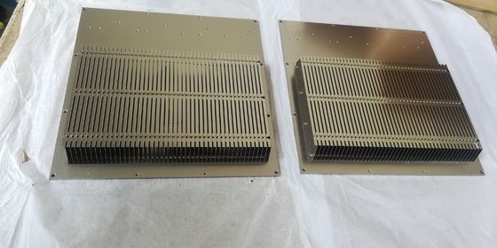 Silver Anodizing CNC Machining Heatsink Fold Fin Insert Heatsink