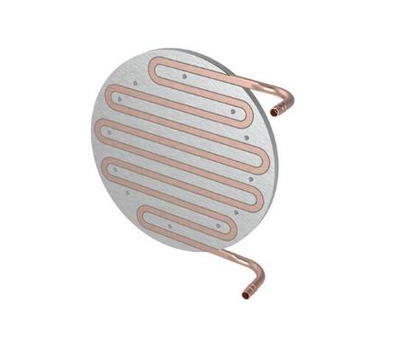 Anti Anodizing Round Water Cooling Plate Al 6061 Aluminum Round Cold Plate Heat Sink